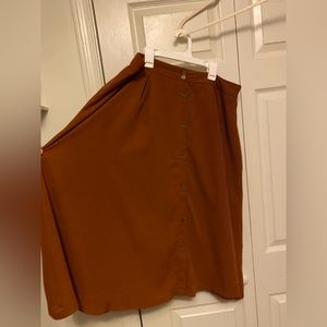 GOOD LUCK GEM XL BURNT ORANGE SKIRT